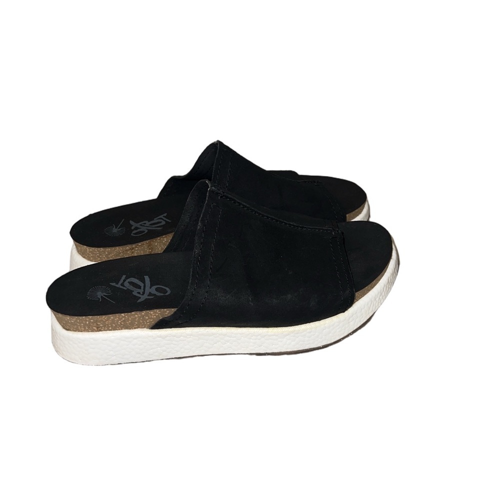 OTBT Wayside Wedge Black Sandal - Picture 6 of 7